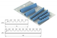 Nichrominox Silicone Refill For Easy Clip 15 - Blue Set Of 6