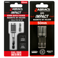 Abracs Expert 50mm Magnetic Bit Holder, 2pcs/Pack