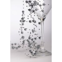Pearl Bead Garland Silver - 2m