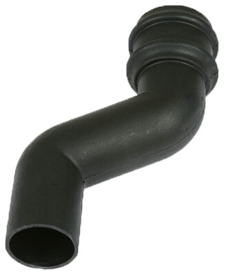 68mm Round Offset Downpipe bend 115mm Cast Iron Effect