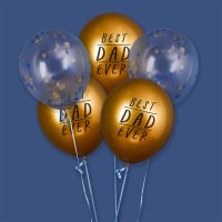 Best Dad Ever 12" Latex Balloons - Pack of 5