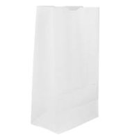 Small Grab20 Bag (Plain White Paper Bag Without handles) 260x130xx405mm 1x125