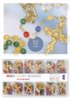 Glass Missionary Rosary/6 mm Bead   (6164)