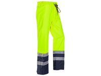 [382.4] SIOEN 5729 Gladstone Flame Retardant Anti-Static Hi-Vis Overtrousers Yellow/Navy