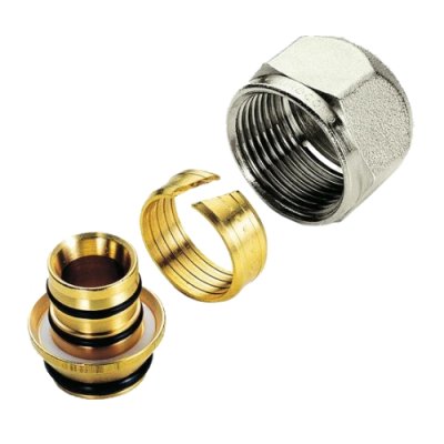 Inzet+ klemring+ moer M22x16/2