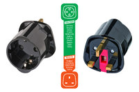 1508533 TRAVEL ADAPTOR EARTHED