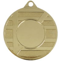 50mm Medal with Triangle Design (Gold)