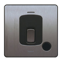 Legrand Synergy 20ax Double Pole Switched with Cord Outlet | LV0501.3223