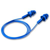 Uvex Detectable Reusable Earplug with Cord - Blue 27dB