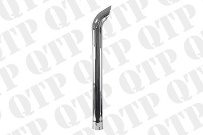 Exhaust Pipe Bended End Pipe Chrome 101x1219.20 mm