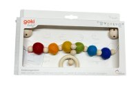 Goki Baby Pram Chain Rainbow with Clips