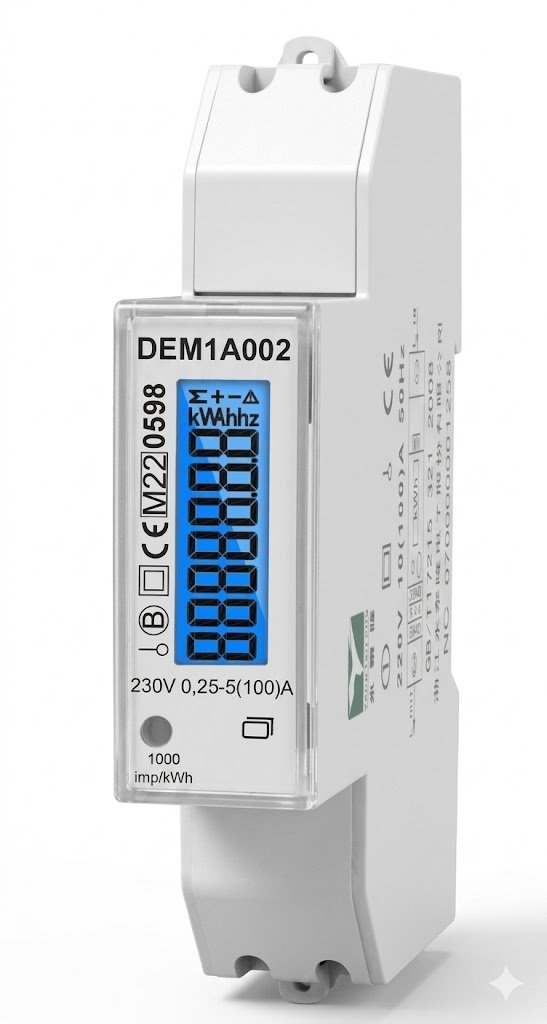 YTL 100A Din Rail  kWh Meter DEM1A001