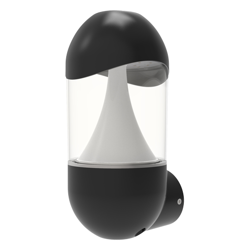 Ansell Leo LED Wall Lantern Black