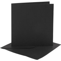 Cards & Envelopes - Black (4pk)