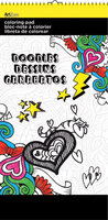 Colouring Pad Mini 6" X 12". Doodles. (Priced in singles, order in multiples of 3)