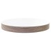 5 PACK ROUND CAKE CARDS WHITE (12") 