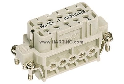 Han A Connectors; 3, 4, 10, 16 & 32 position