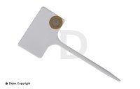 24cm WHITE T LABELS (SL250)