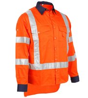 3SA-LWCSRSTC-3S L/Wht Ripstop Cotton shirt TTMC