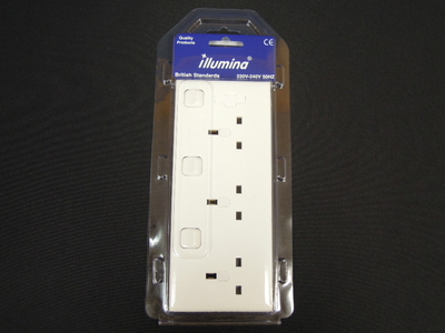 1/2 Gang to 3 Gang Switched Socket Converter