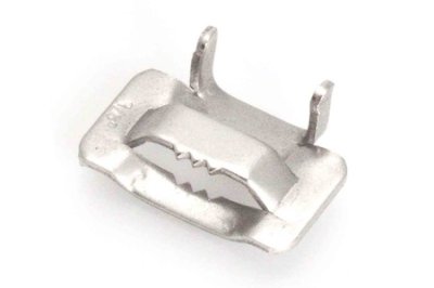 Buckle for stainless steel strip AISI304 3/4" with teeth