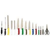 15 Piece Colour Coded Knife Set + Knife Case