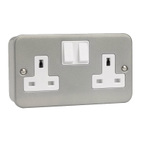 Click 2G Switched Socket Metal Clad CL1036