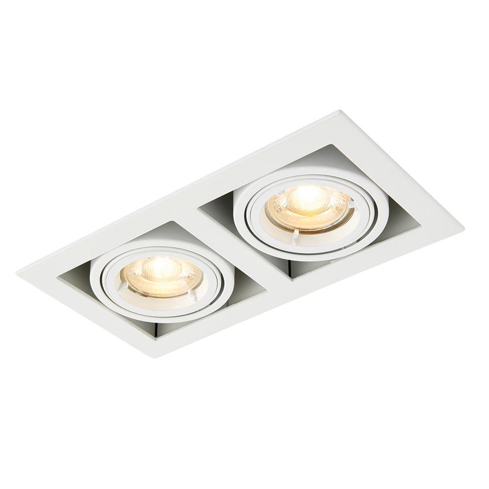Saxby Garrix Silver Twin Recessed Light