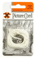 12840 12CARDS 3MT WHITE PICTURE CORD
