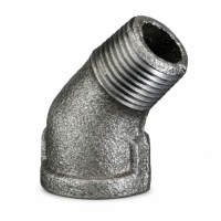 Crane Malleable Black 2 1/2" 156 45&deg; Male to Female Elbow