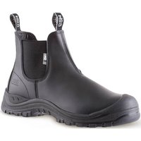 No8 Marsden Anti Penetrate Midsole Slip On Safety Boot & Scuff Cap Black