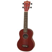 Aria Maikai MKU1 Soprano Ukulele with Bag, Red