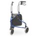 This three wheeled rollator is lightweight and folds flat in a matter of seconds.