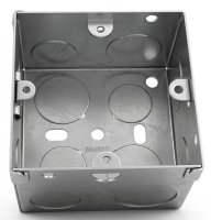Cesco TE18 47mm 1 Gang Flush Metal Box