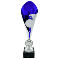 36cm Melano - Silver/Blue Cup