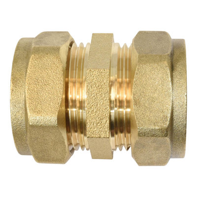 C x C Compact Compression Brass Coupling 22mm