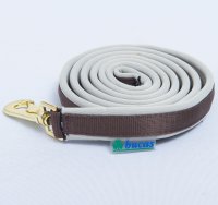Dublin Padded Lead Rein Choc/Sil