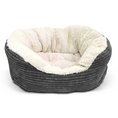 Rosewood 40 Winks Grey Cord Jumbo Bed 51cm