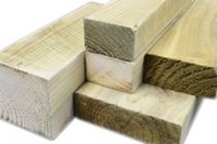 White Deal Rough 2 Inch X 2 Inch X 8ft