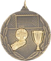 50mm Soccer Medallion (Antique Gold)