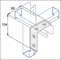 RIGHT ANGLE BRACKET 2 HOLE(MSA605)