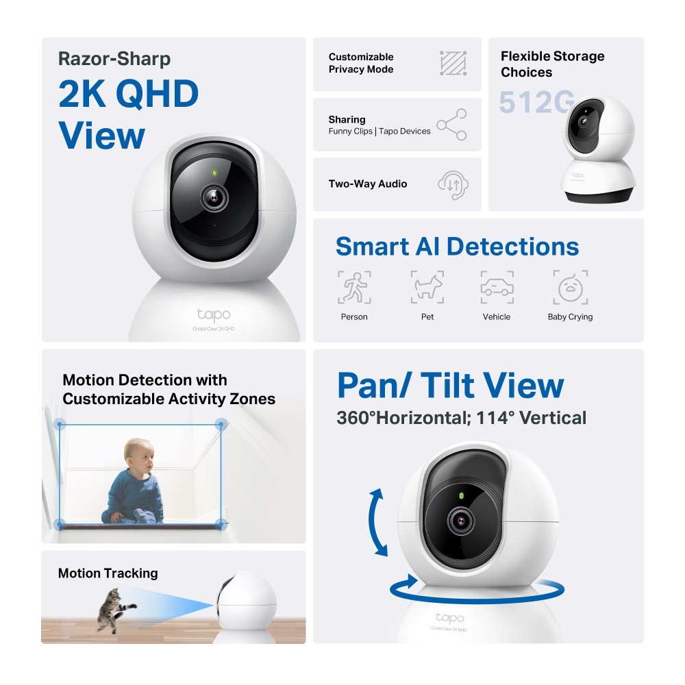 Tapo C220 range smart home security cameras