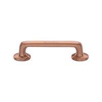 C0376-96-SRG - Heritage Brass Cabinet Pull Traditional Design 96mm CTC Satin Rose Gold Finish
