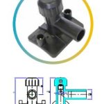Radius Systems Tapping Tee Black Electrofusion 110-140 & 4 INCHx32 GAS/WATER PE100 40V 4.0PIN WA6330