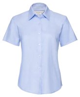 Russell Women's Short Sleeve Oxford Shirt - Oxford Blue