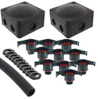 Wiska 10110231 Brace Flexible Conduit Kit IP68 PA6 BC Kit 2 Contractor Pack