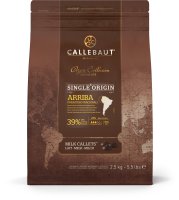 a bag of barry callebaut chocolate callets arriba