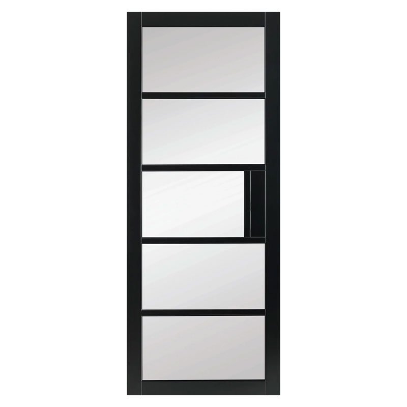F014 Mayfair Crittall Clear Glass Premium Primed Black