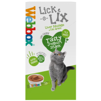 Webbox Cat Lick-e-Lix Cream Liver Sausage with Cat Grass 17x5x15g