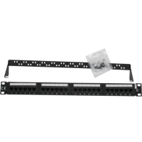 19"1U UTP CAT5e Patch Panel 24 Ports Krone